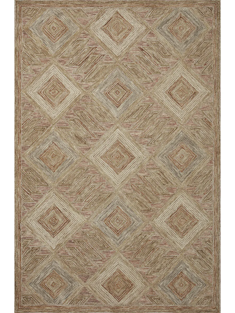 Varena VAR-02 Berry / Multi 7''9" x 9''9" Rug by