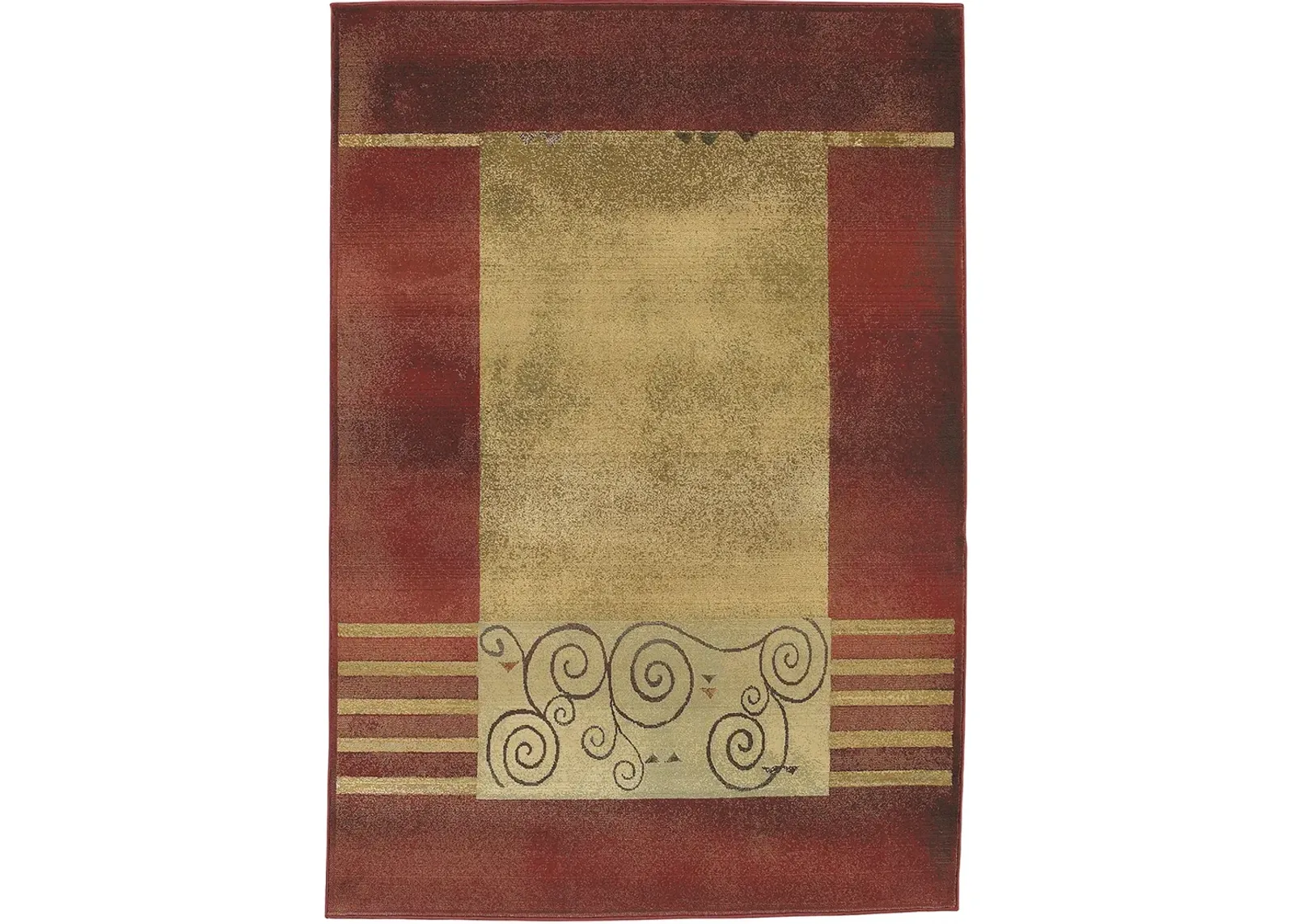 Generations 4' x 5'9" Red Rug