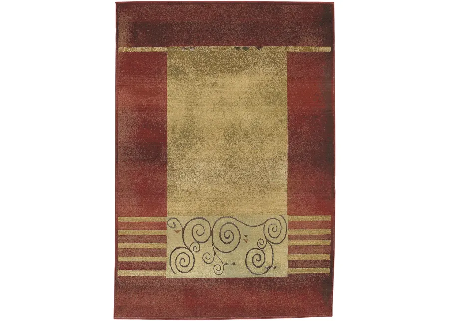 Generations 4' x 5'9" Red Rug