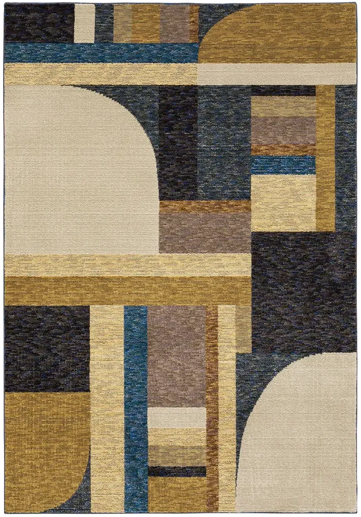 Strada 6'7" x 9'6" Gold Rug