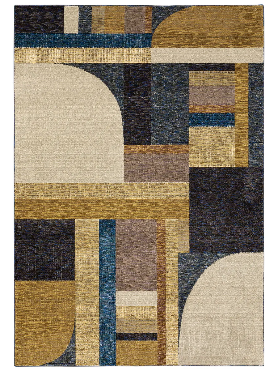 Strada 6'7" x 9'6" Gold Rug