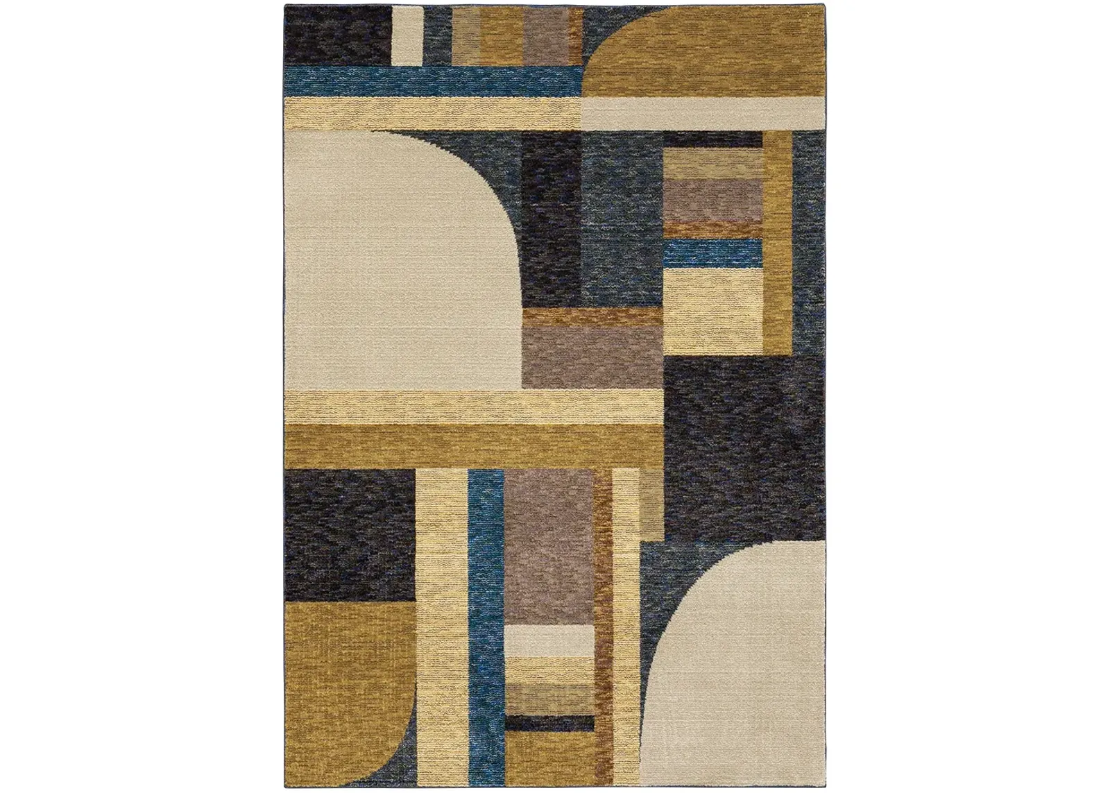 Strada 6'7" x 9'6" Gold Rug