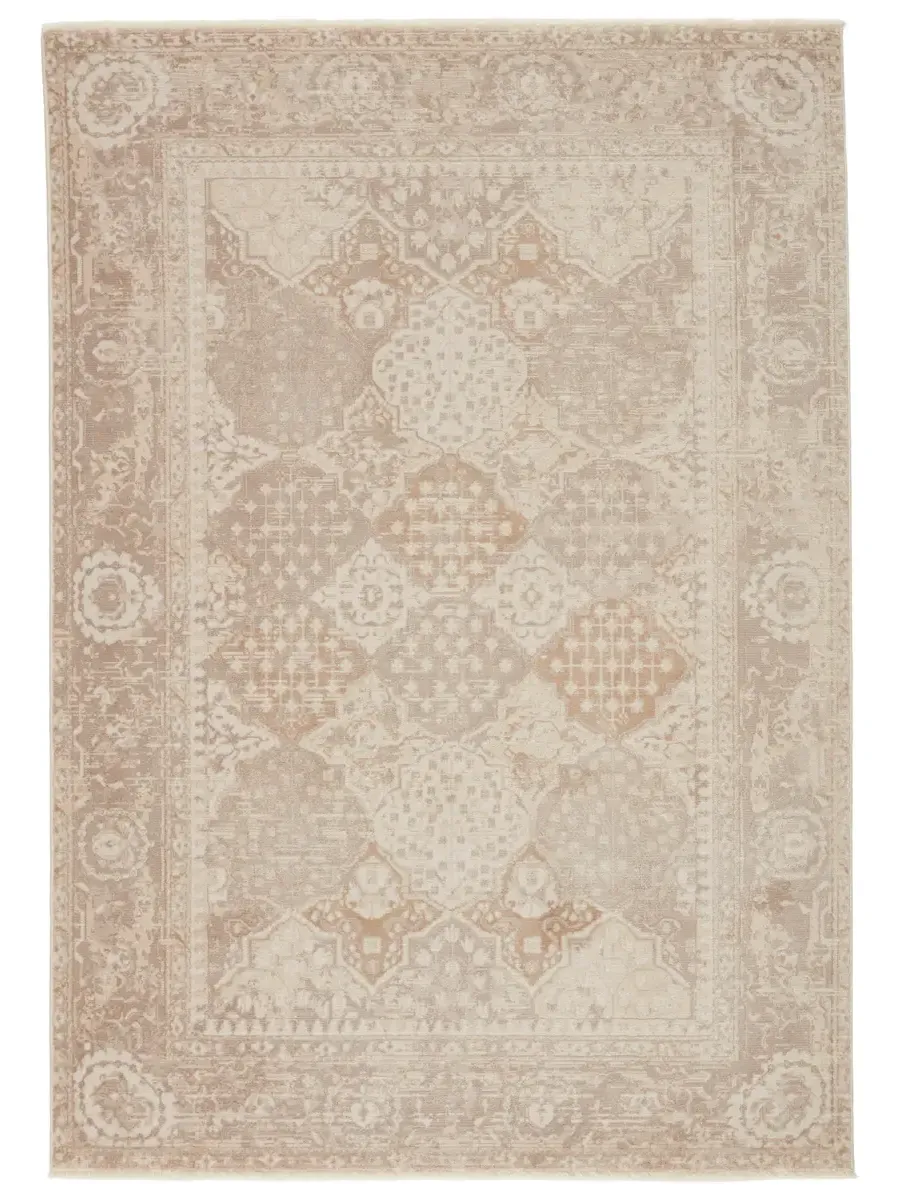 Vienne Lourdes Yellow/Gold 2'6" x 12' Runner Rug