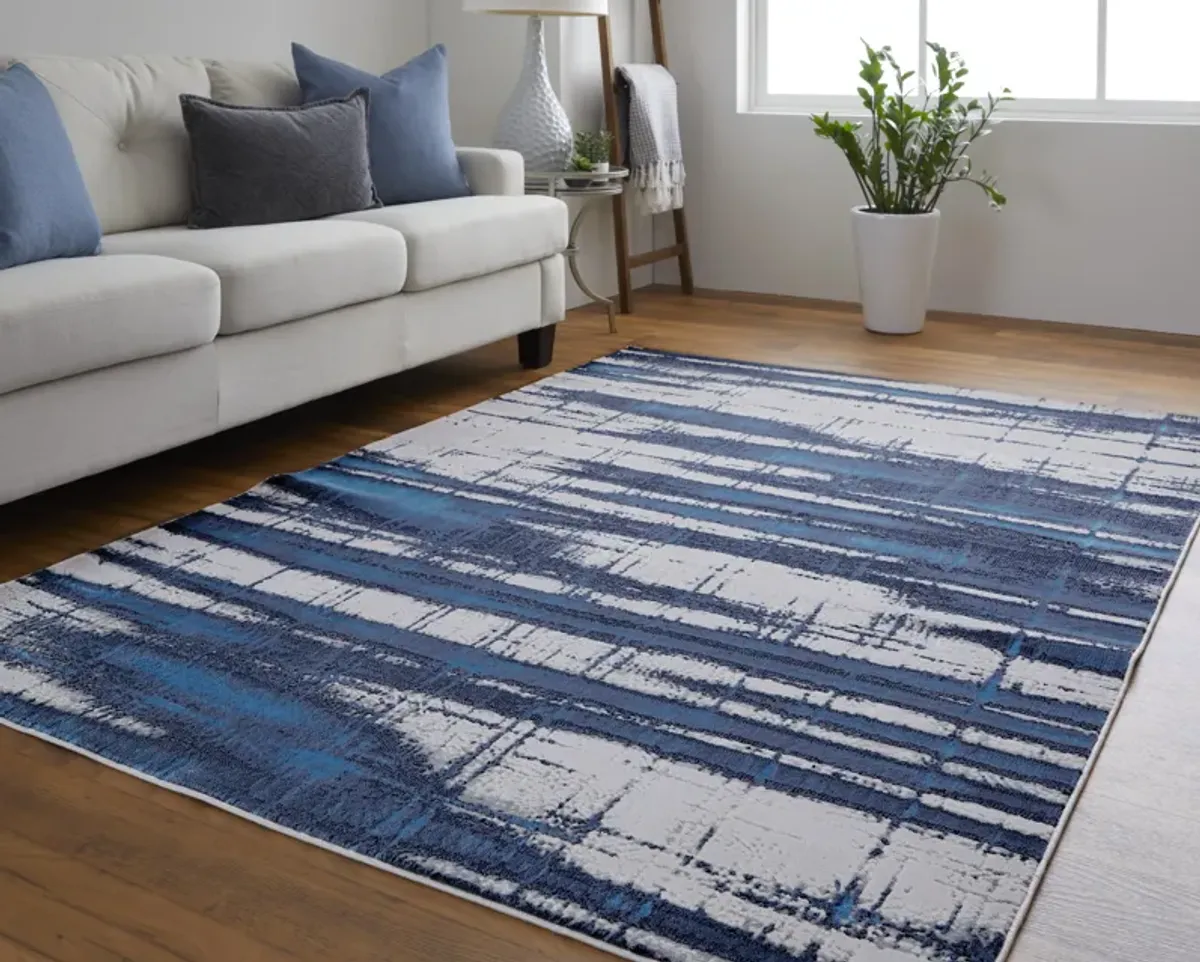 Indio 39GZF Ivory/Blue/Gray 2'10" x 7'10" Rug