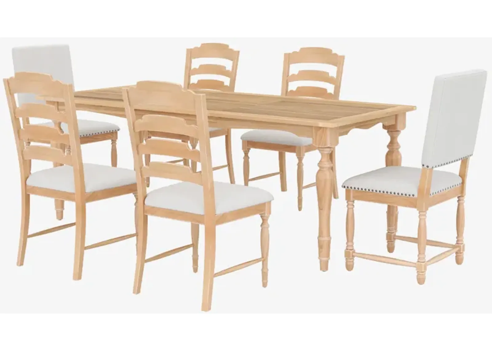 Merax Vintage Traditional Wood Dining Set