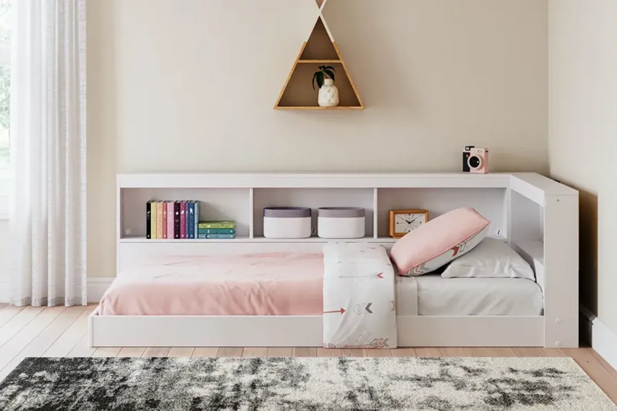 Twin Bookcase Storage Bed