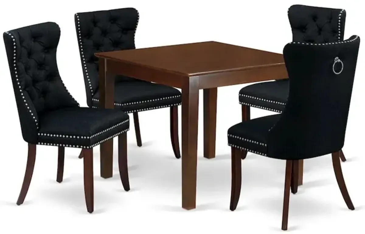 5 Piece Dinette Set Consists of a Square Dining Room Table