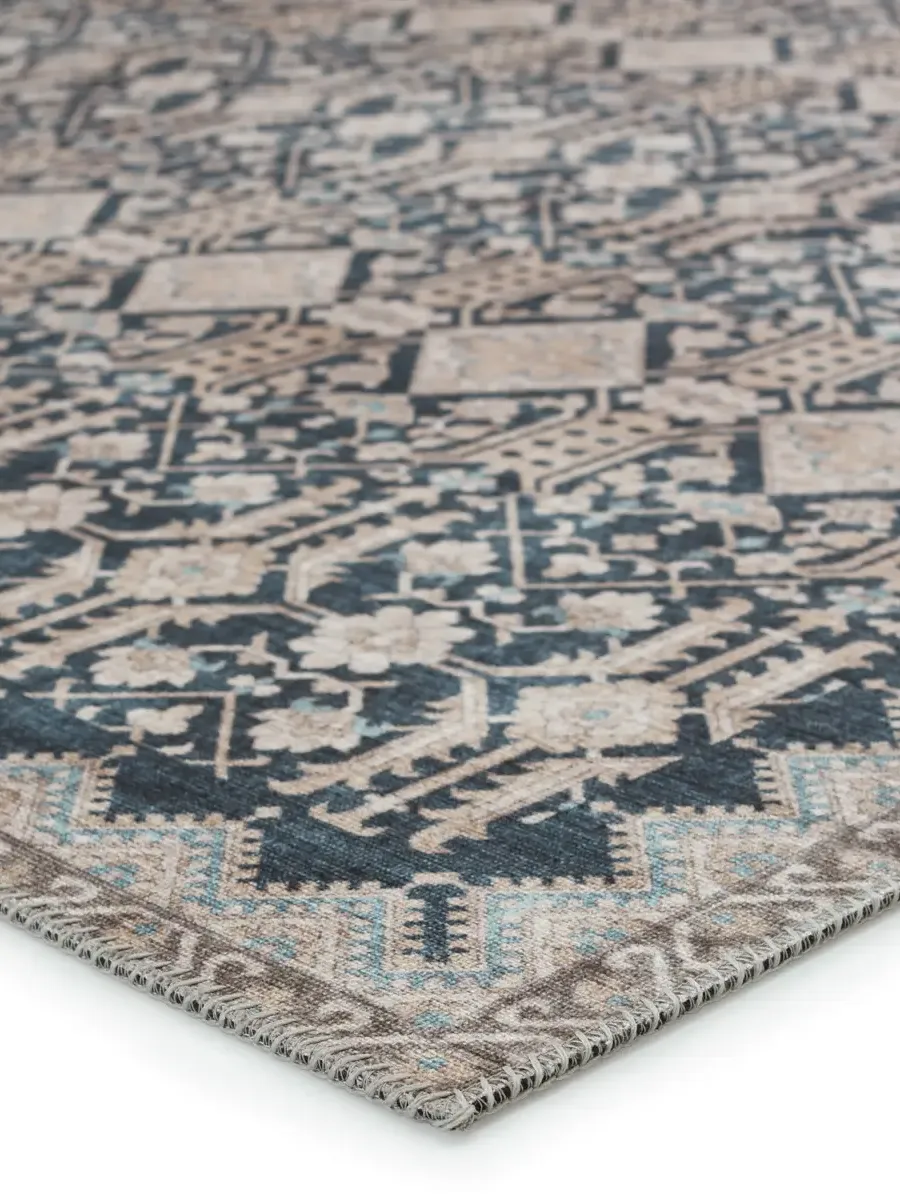 Keyara By Nikki Chu Dalia Blue 2'6" x 8' Runner Rug