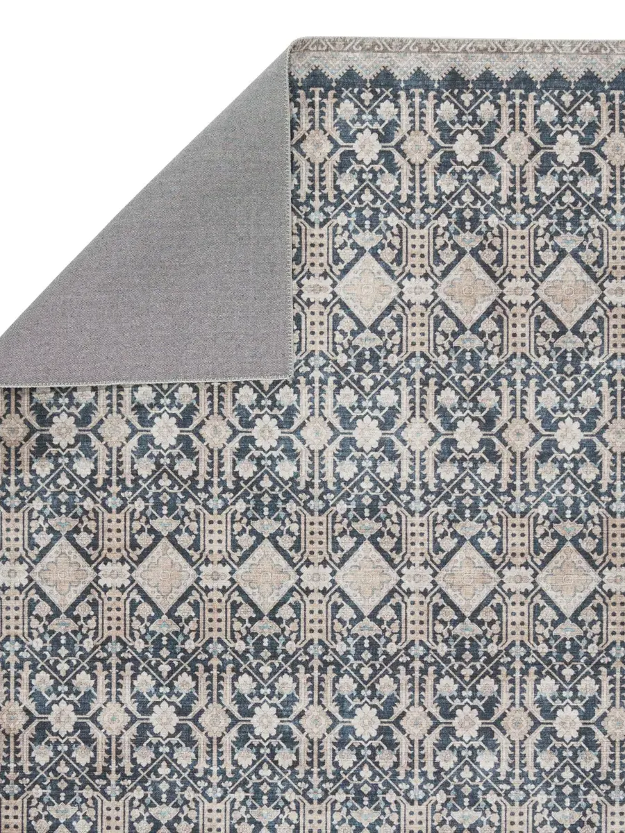 Keyara By Nikki Chu Dalia Blue 2'6" x 8' Runner Rug