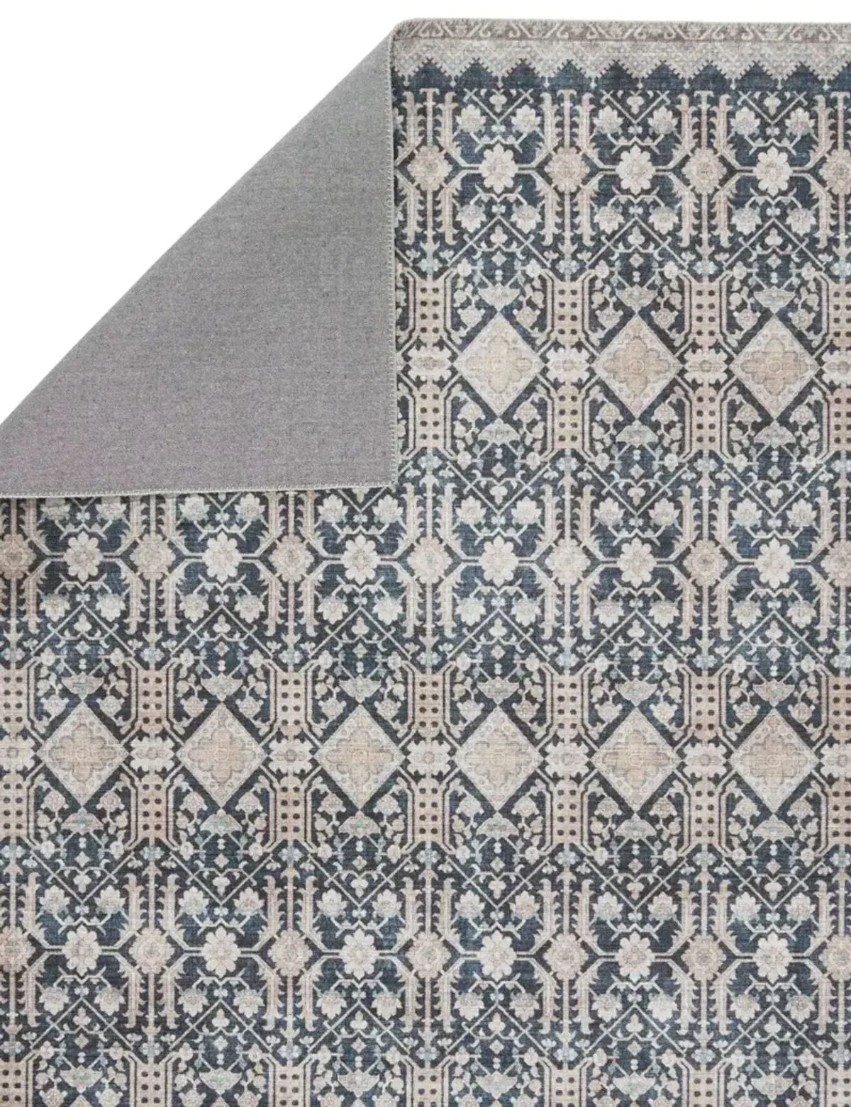 Keyara By Nikki Chu Dalia Blue 2'6" x 8' Runner Rug