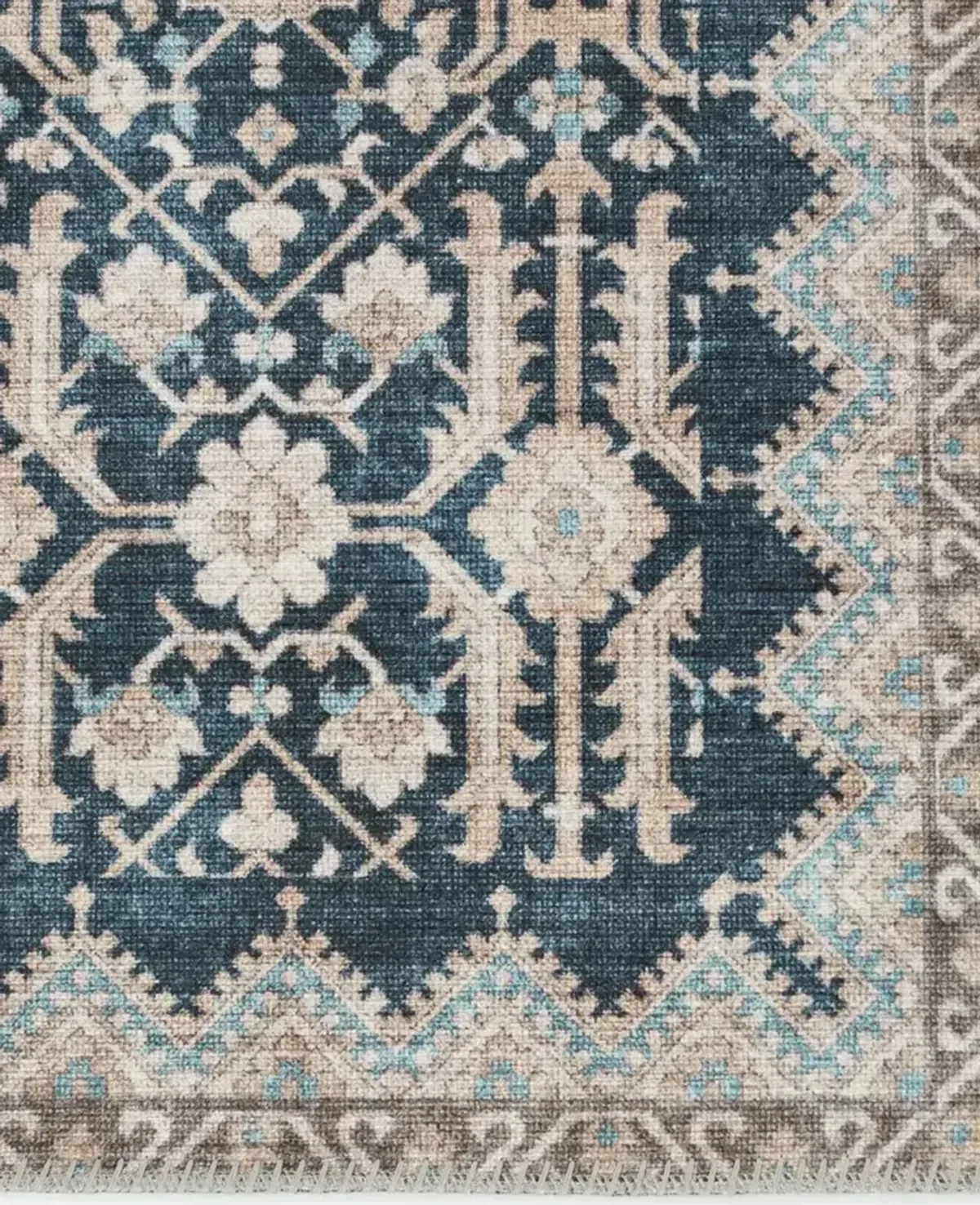 Keyara By Nikki Chu Dalia Blue 2'6" x 8' Runner Rug