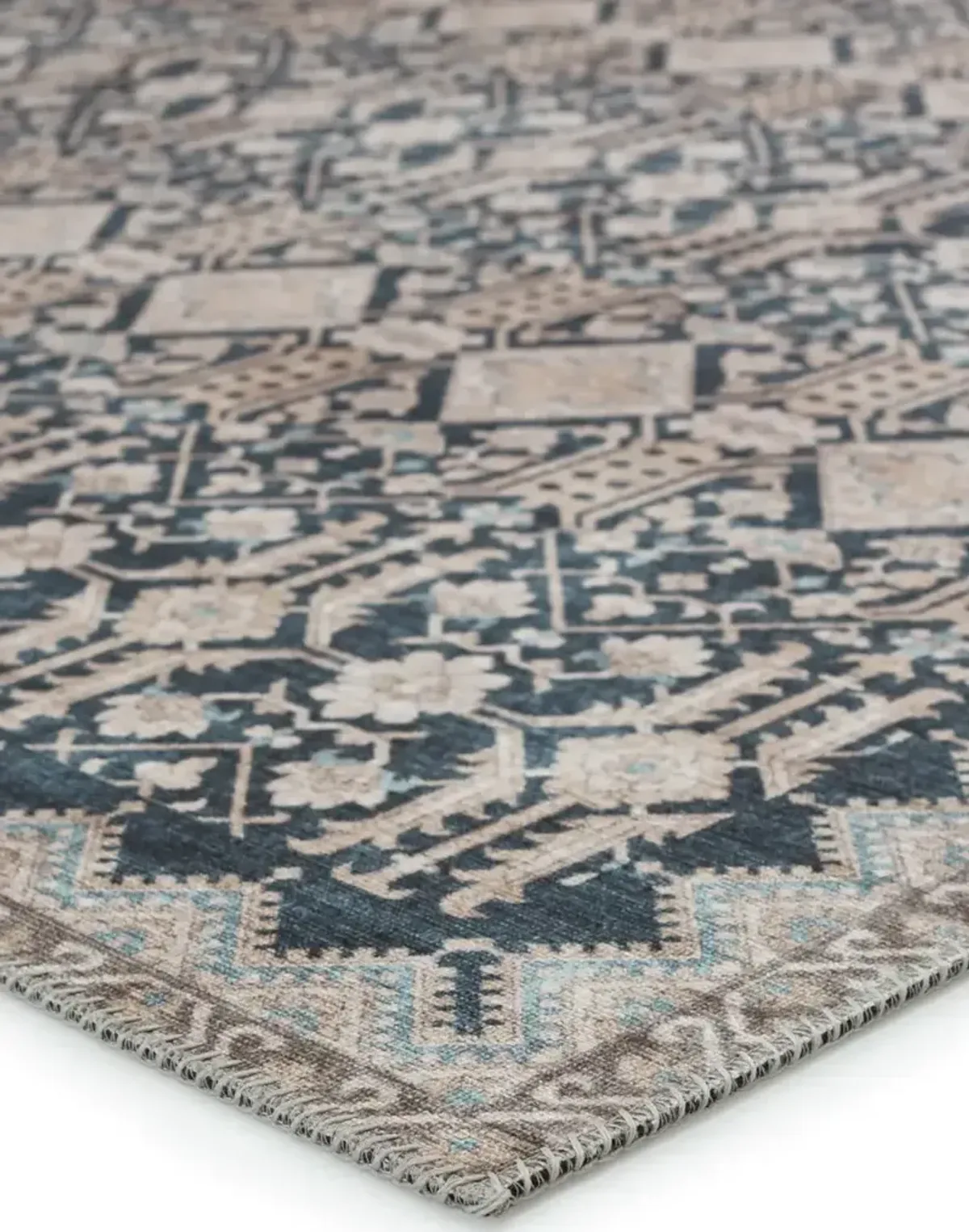 Keyara By Nikki Chu Dalia Blue 2'6" x 8' Runner Rug