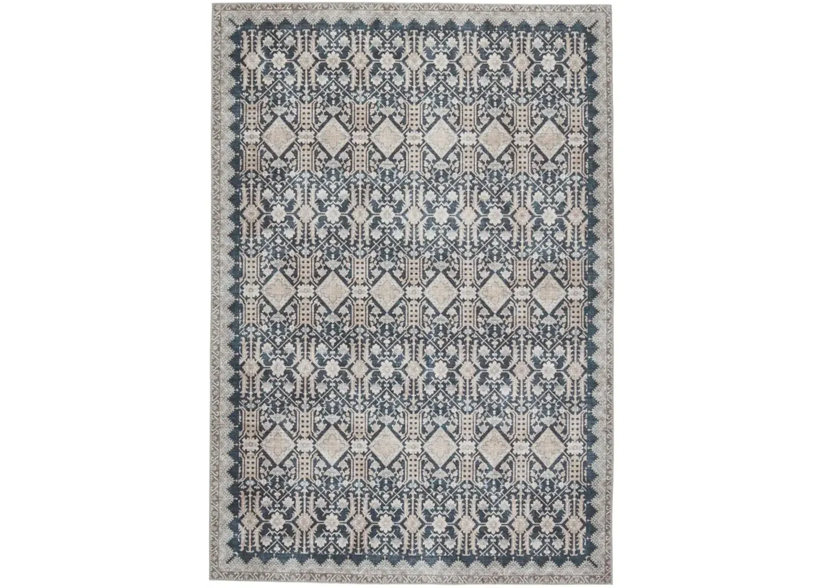 Keyara By Nikki Chu Dalia Blue 2'6" x 8' Runner Rug