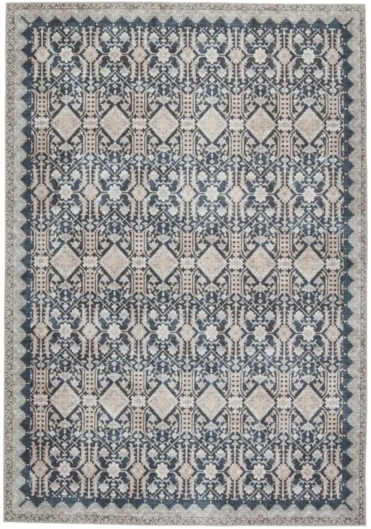 Keyara By Nikki Chu Dalia Blue 2'6" x 8' Runner Rug