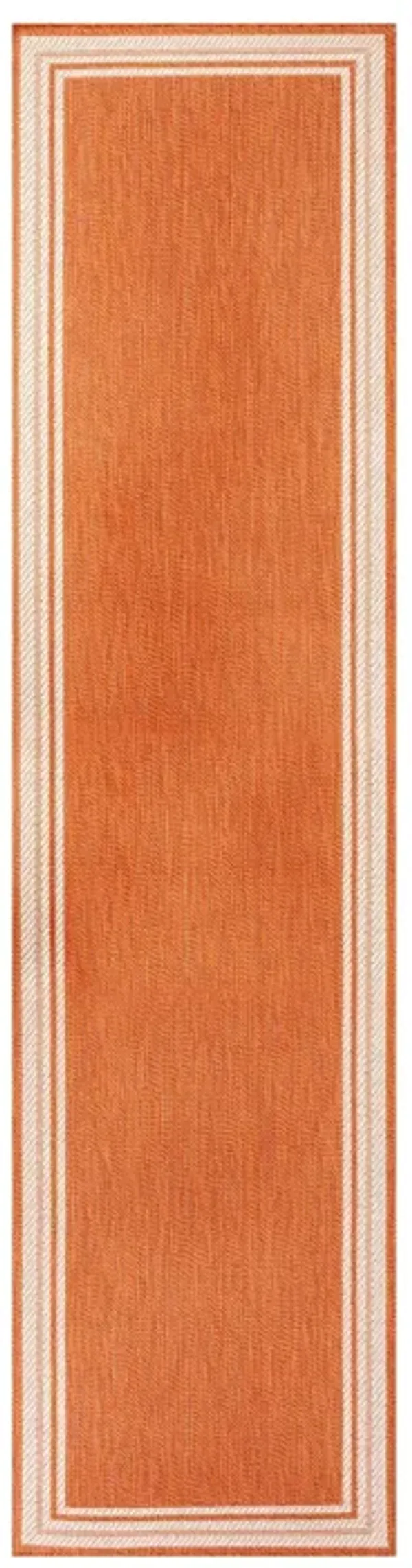 James Modern Border Stripe Indoor/Outdoor Area Rug