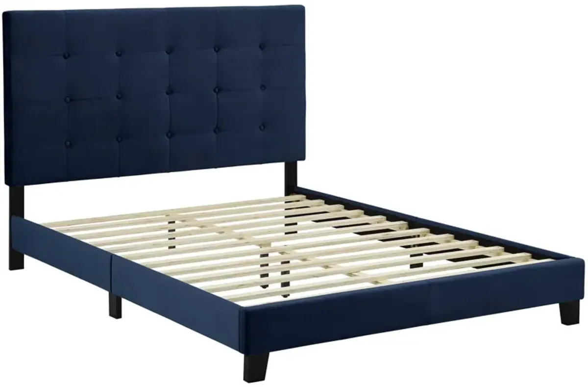 Modway - Melanie King Tufted Button Upholstered Performance Velvet Platform Bed