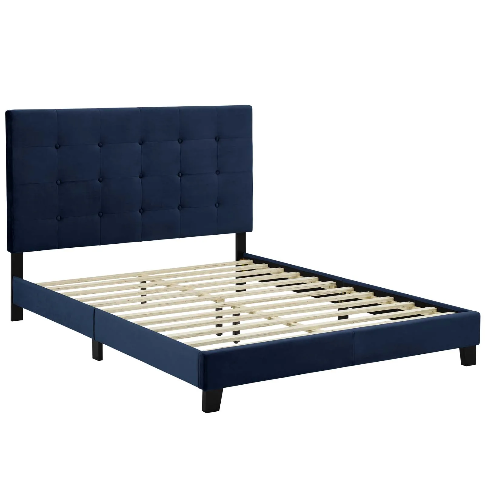 Modway - Melanie King Tufted Button Upholstered Performance Velvet Platform Bed