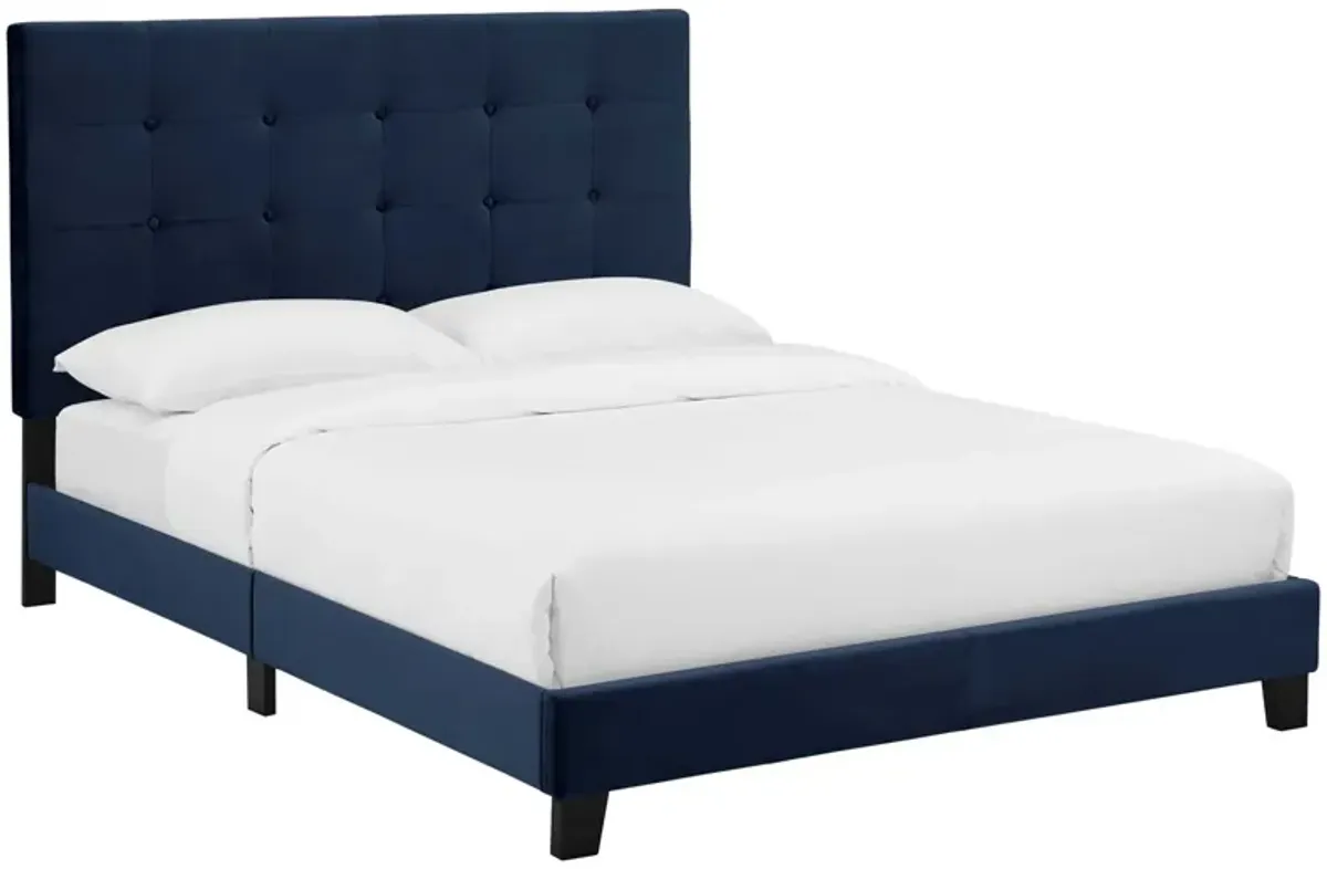 Modway - Melanie King Tufted Button Upholstered Performance Velvet Platform Bed