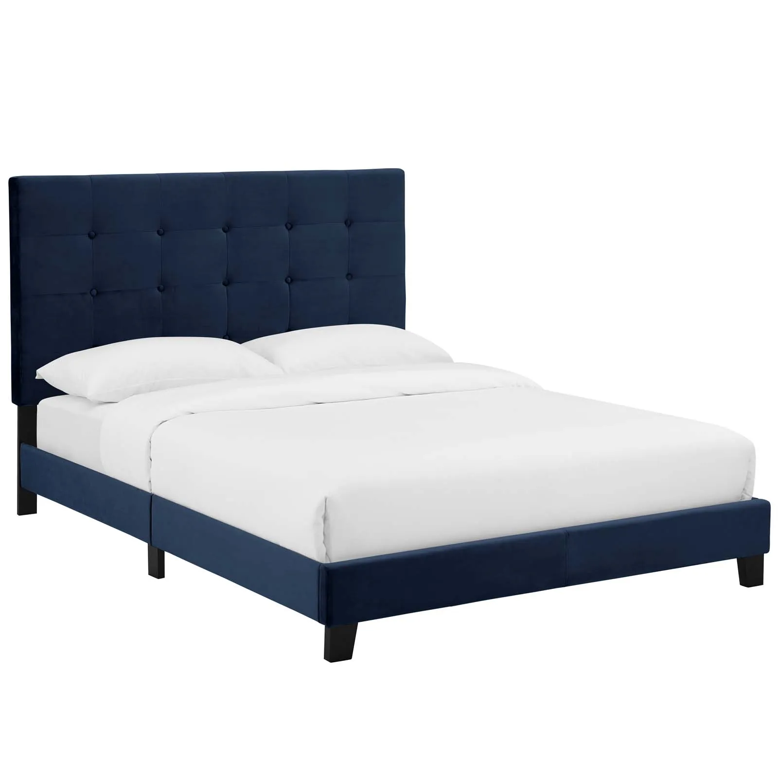 Modway - Melanie King Tufted Button Upholstered Performance Velvet Platform Bed