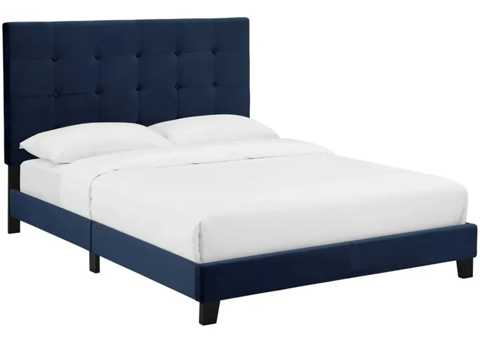 Modway - Melanie King Tufted Button Upholstered Performance Velvet Platform Bed