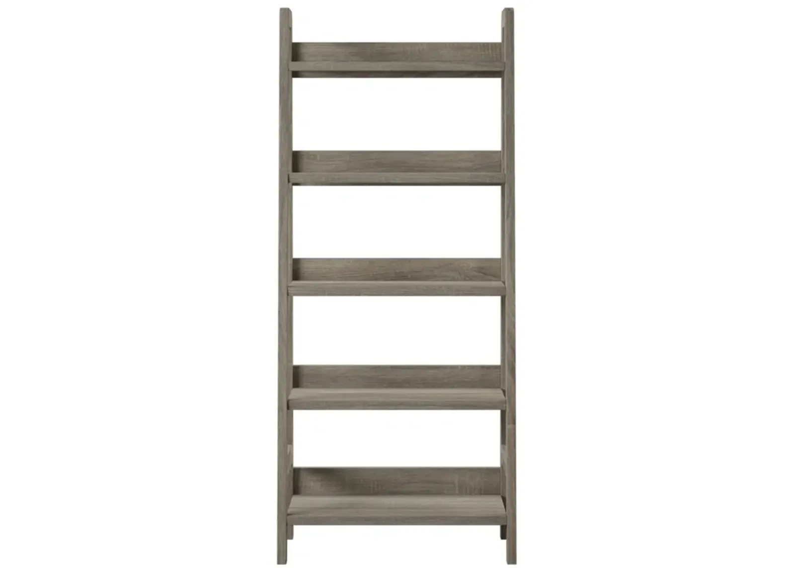 Tracey Greywash Wooden Five Shelf Ladder Bookcase by Linon