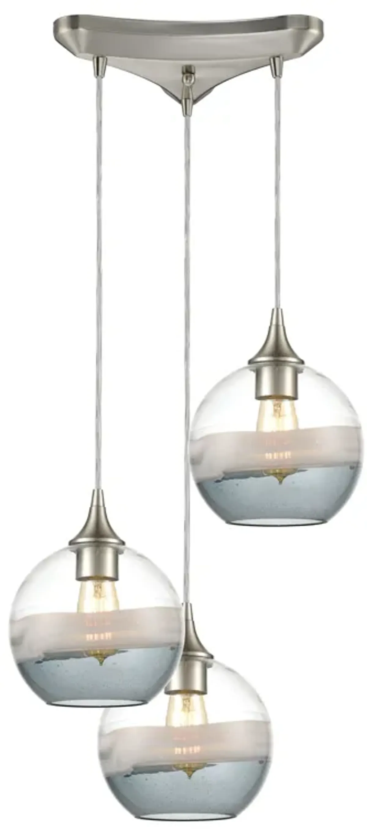 Sutter Creek Mini triangular Pendant - Globe