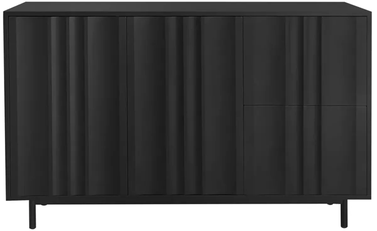 Merax Wave Pattern Storage Cabinet MDF