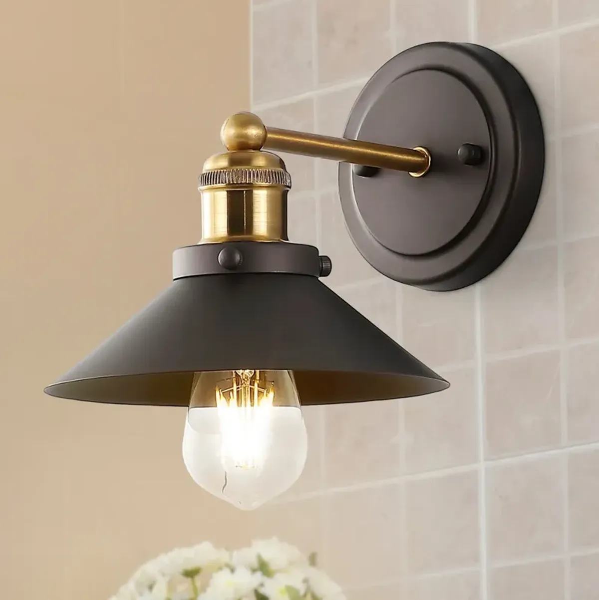 June Metal Shade Sconce