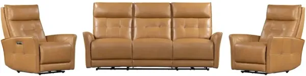 Parker Living Lucca Butterscotch Power Reclining Sofa and Two Recliners