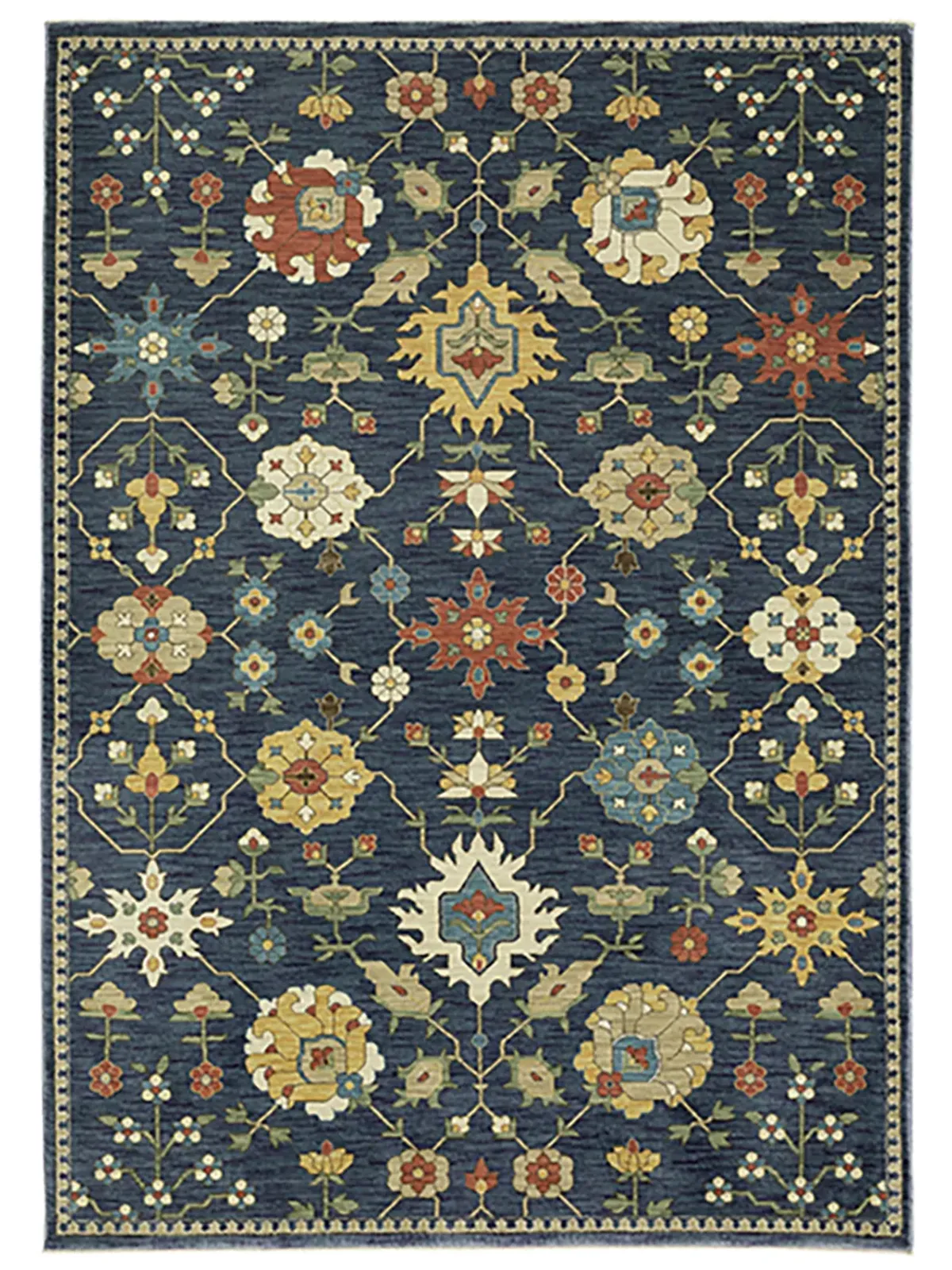 Francesca 7'10" x 10'10" Blu Rug