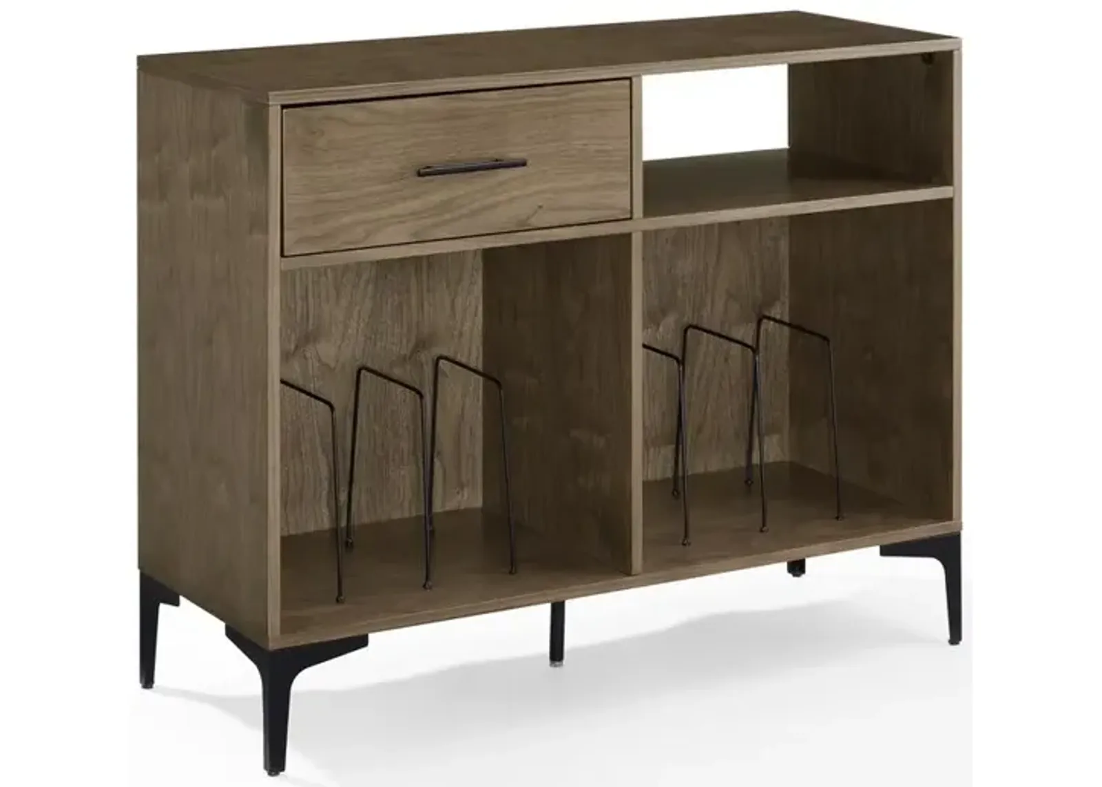 Sydney Record Storage Media Console Walnut