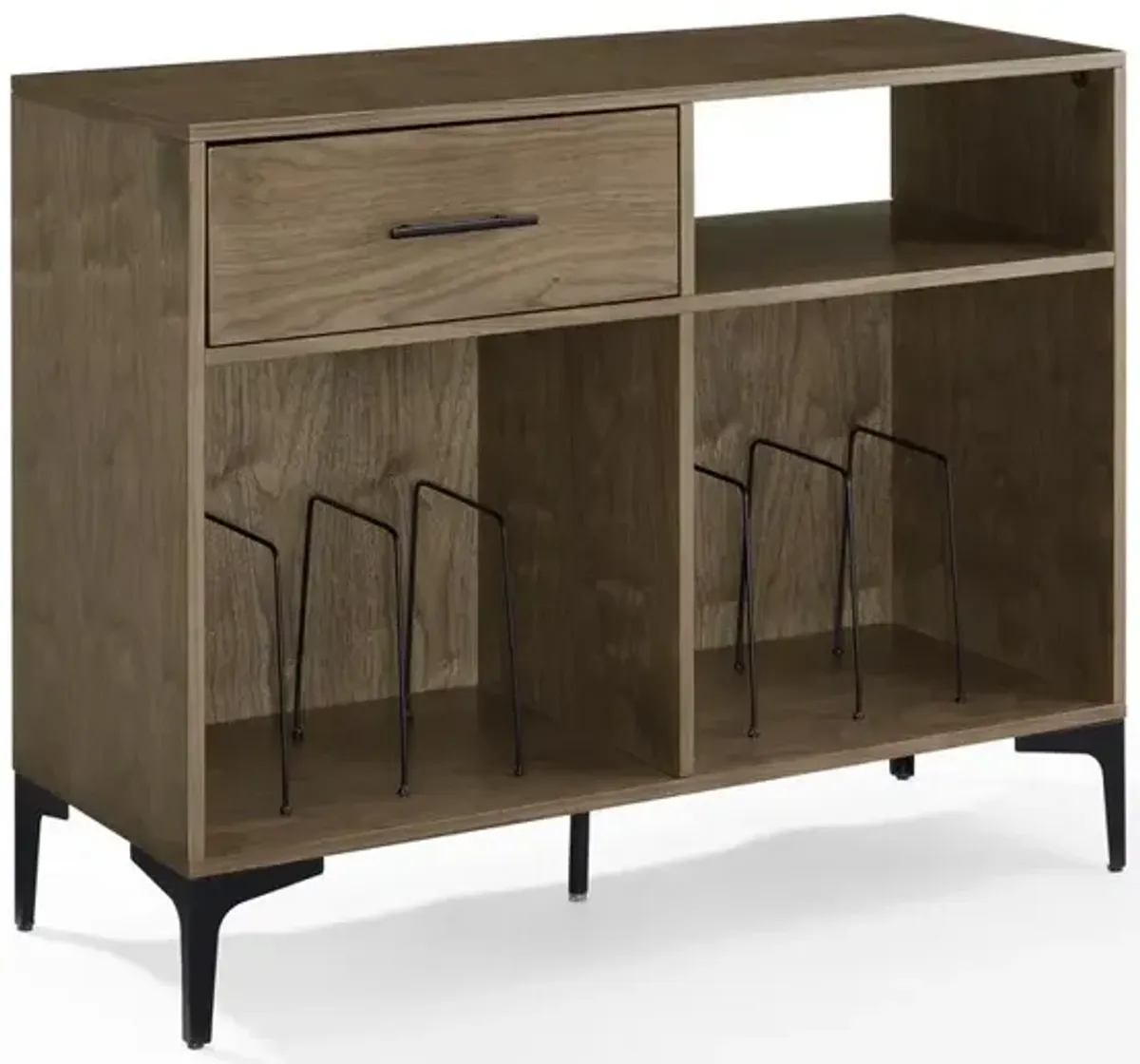 Sydney Record Storage Media Console Walnut