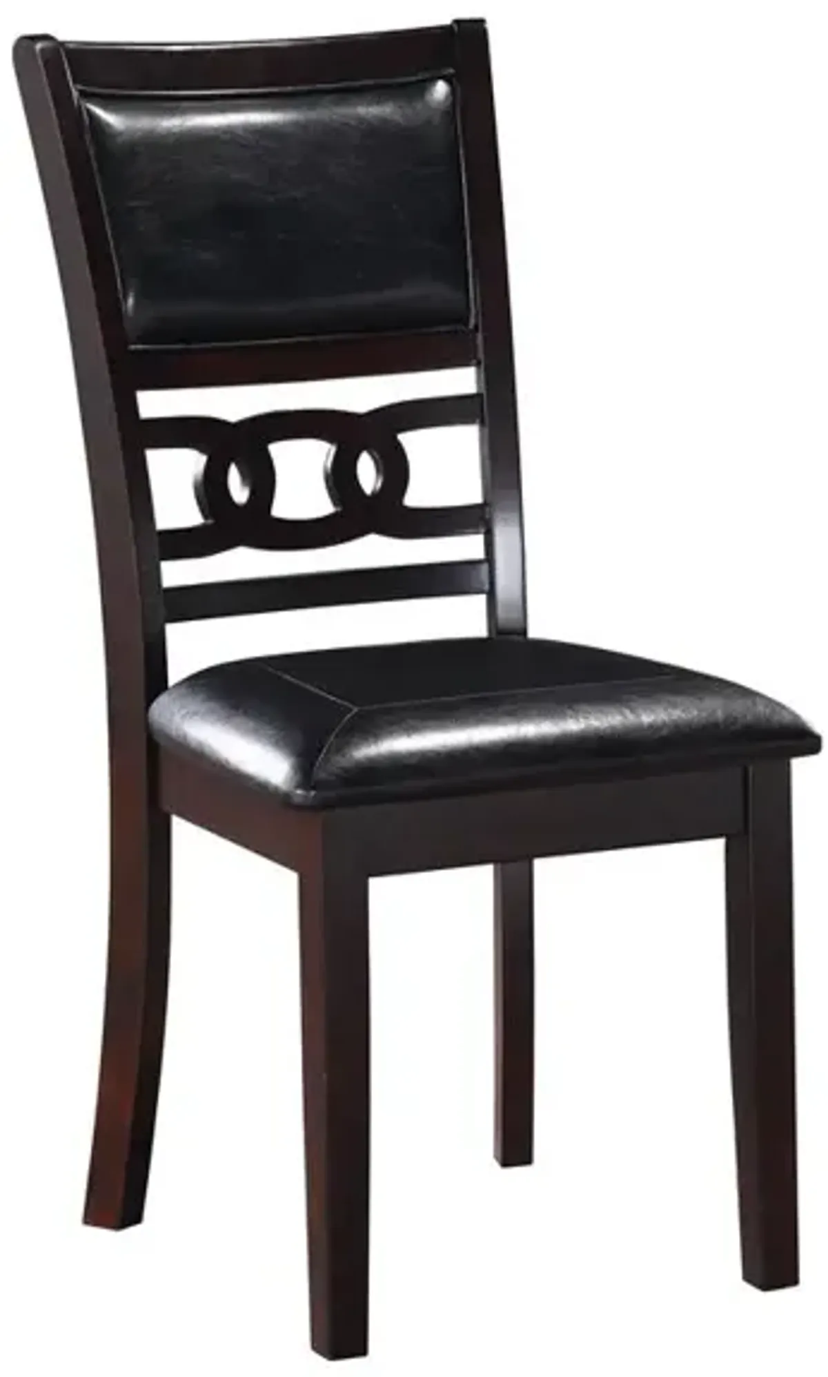 New Classic Furniture Gia 5-Piece 48 Wood Rectangular Dining Set with 4 Chairs in Ebony