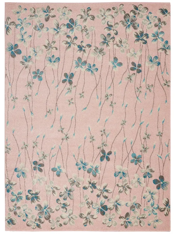 Tranquil TRA04 Pink 4' x 6' Rug