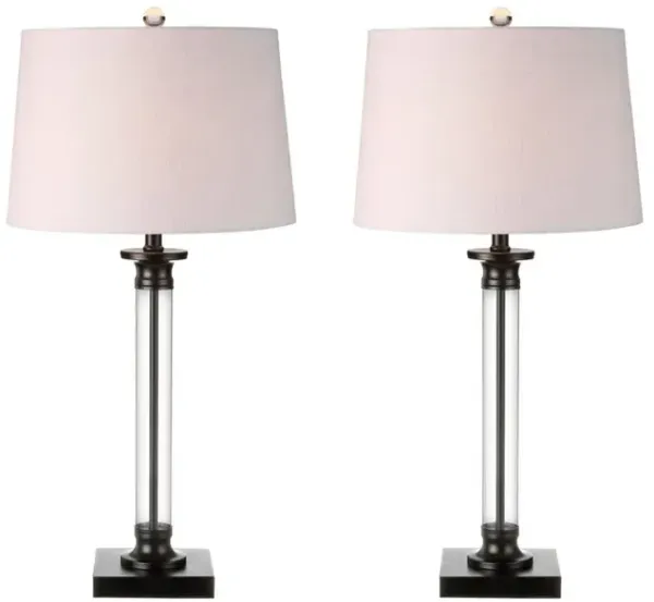 Mason Glass and Metal LED Table Lamp