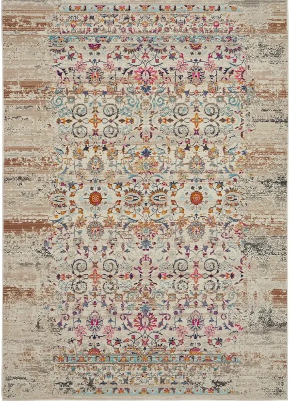 Vintage Kashan VKA02 Ivory 5'3" x 7'10" Rug