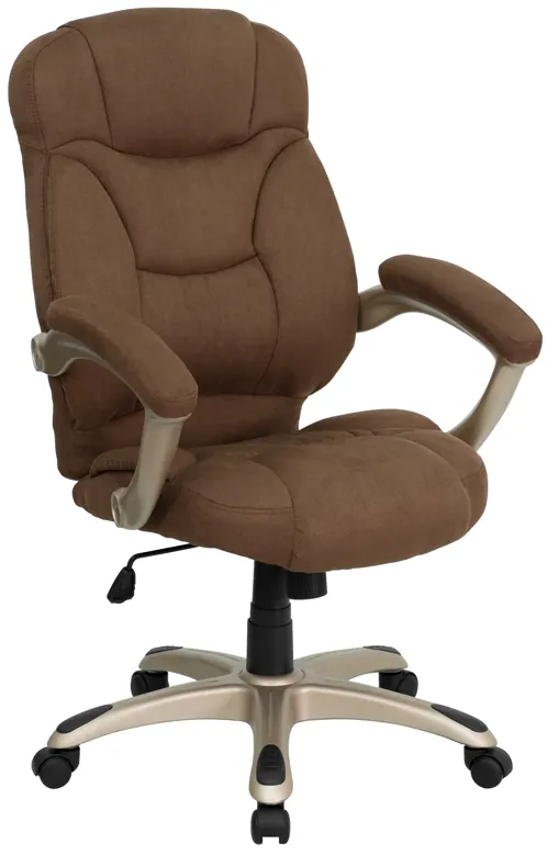 Jessie High Back Black LeatherSoft Contemporary Executive Swivel Ergonomic Office Chair