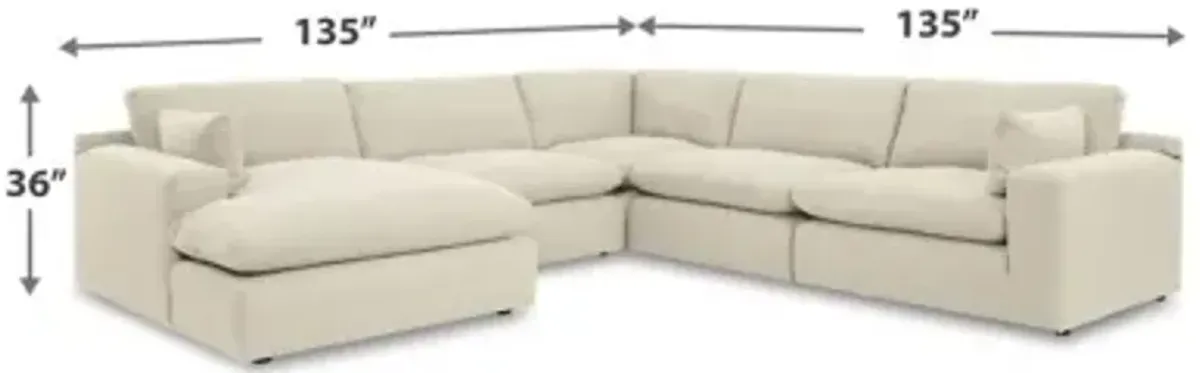 Elyza 5-Piece Sectional with Chaise