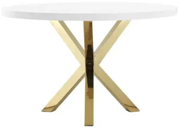 Pangea Home Remi Dining Table White