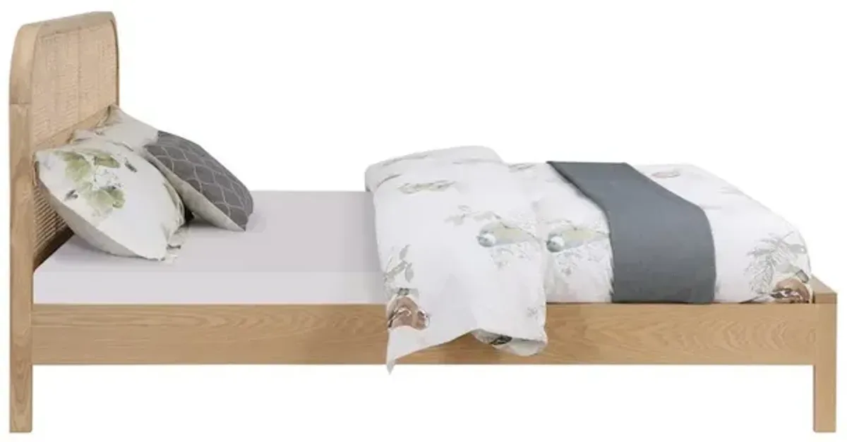 Meridian Furniture Siena Natural Ash Wood King Bed