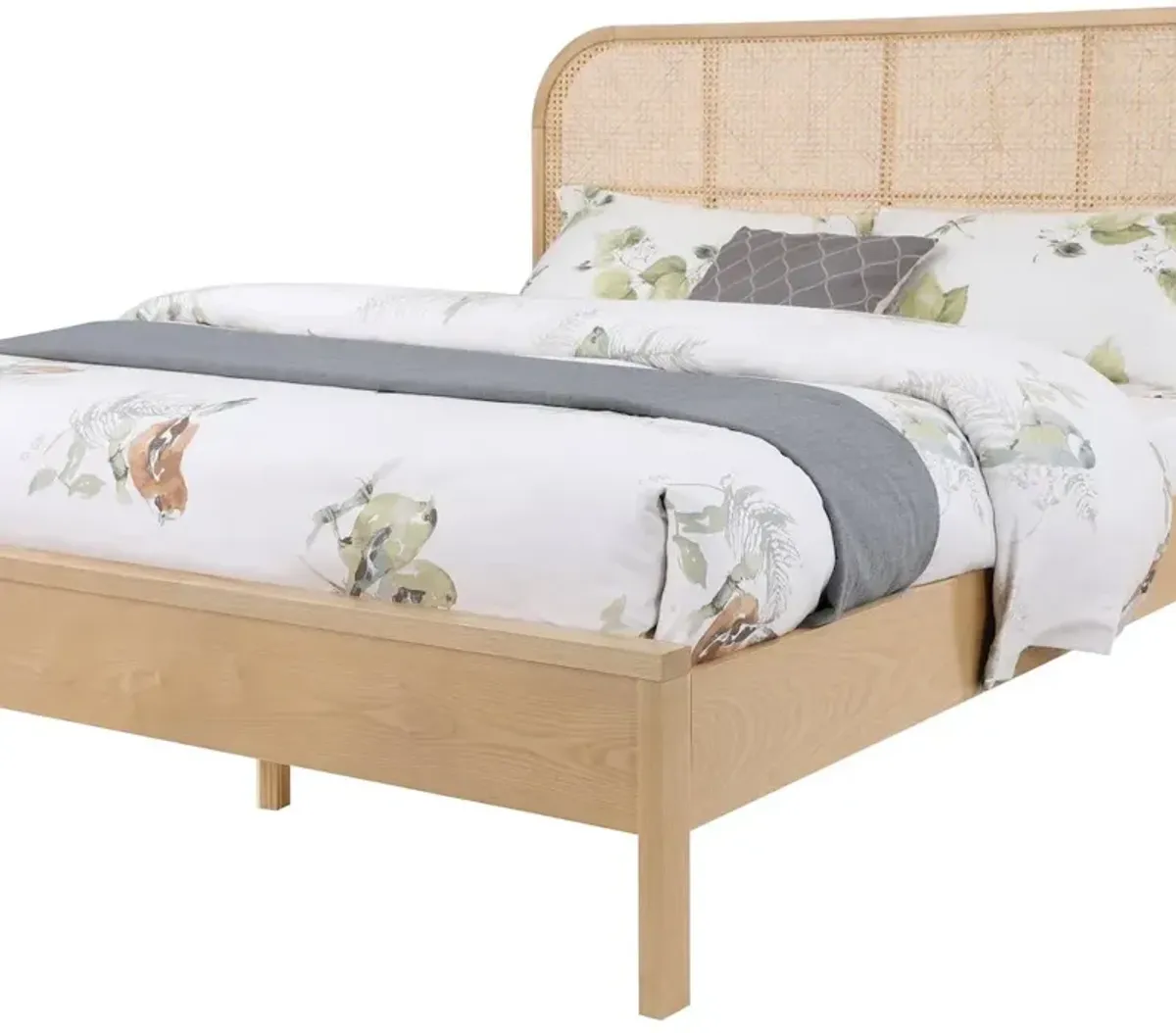 Meridian Furniture Siena Natural Ash Wood King Bed
