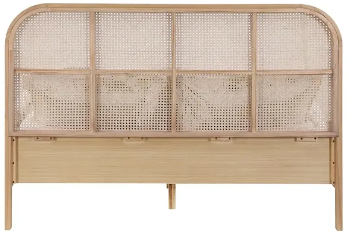 Meridian Furniture Siena Natural Ash Wood King Bed
