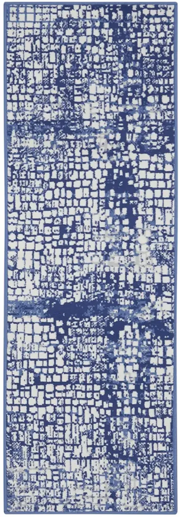 Whimsicle WHS07 Ivory/Navy 2' x 8' Rug