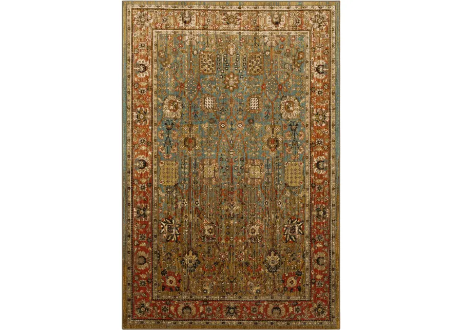 Spice Market Myanmar Aquamarine 5' 3" X 7' 10" Rug