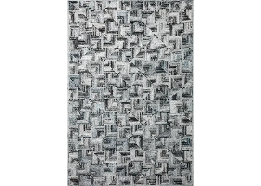 Prescott PRE03 Arctic Blue 5' x 7'6" Rug