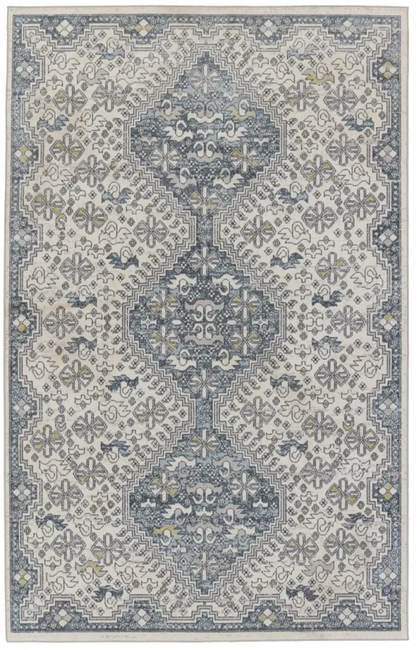 Nadine Yucca White 2'8" x 10' Runner Rug