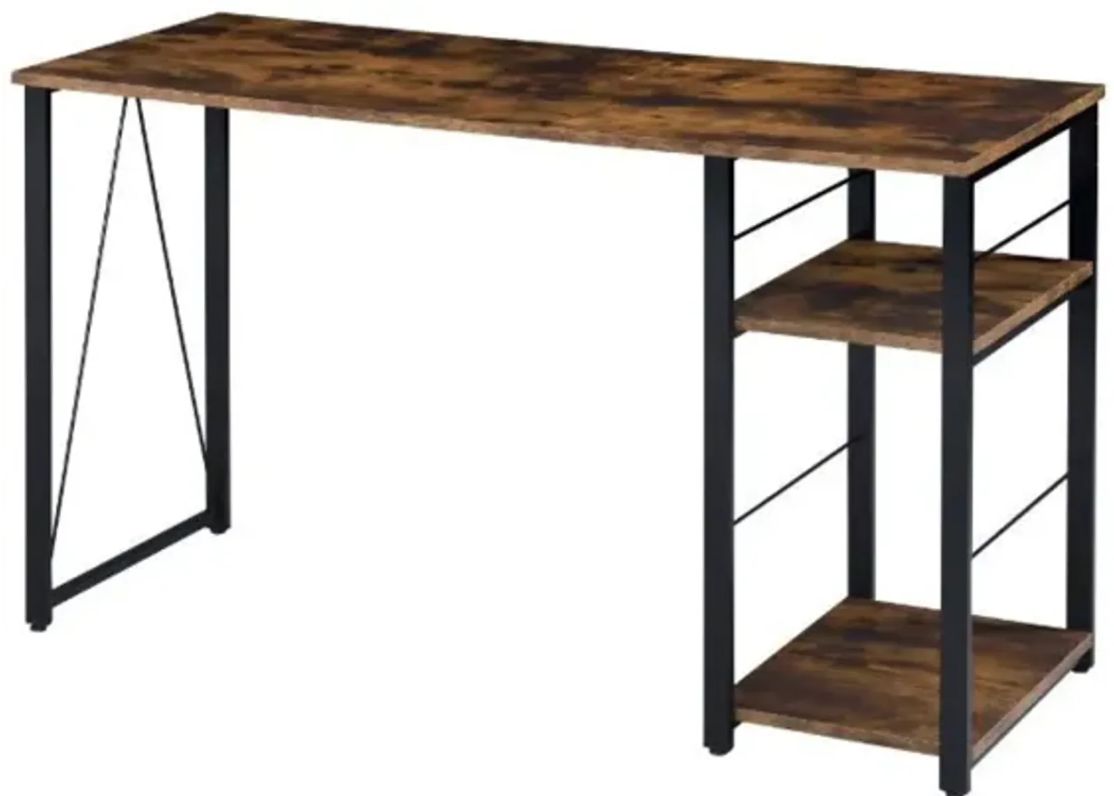 Vandana Writing Desk, Weathered Oak & Black Finish 92765