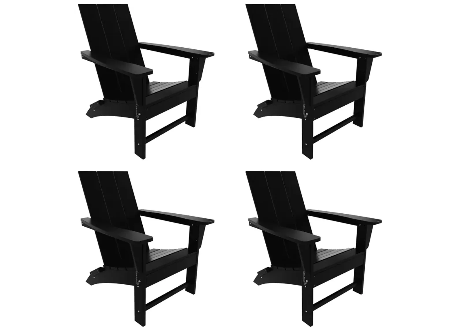 WestinTrends Modern Folding Adirondack Chair (Set of 4)