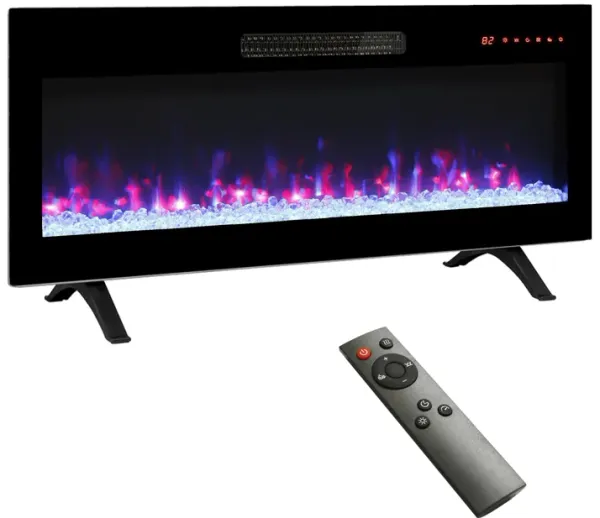 Streamdale 36" Recessed Electric Fireplace with Remote & Multi-Color Flame
