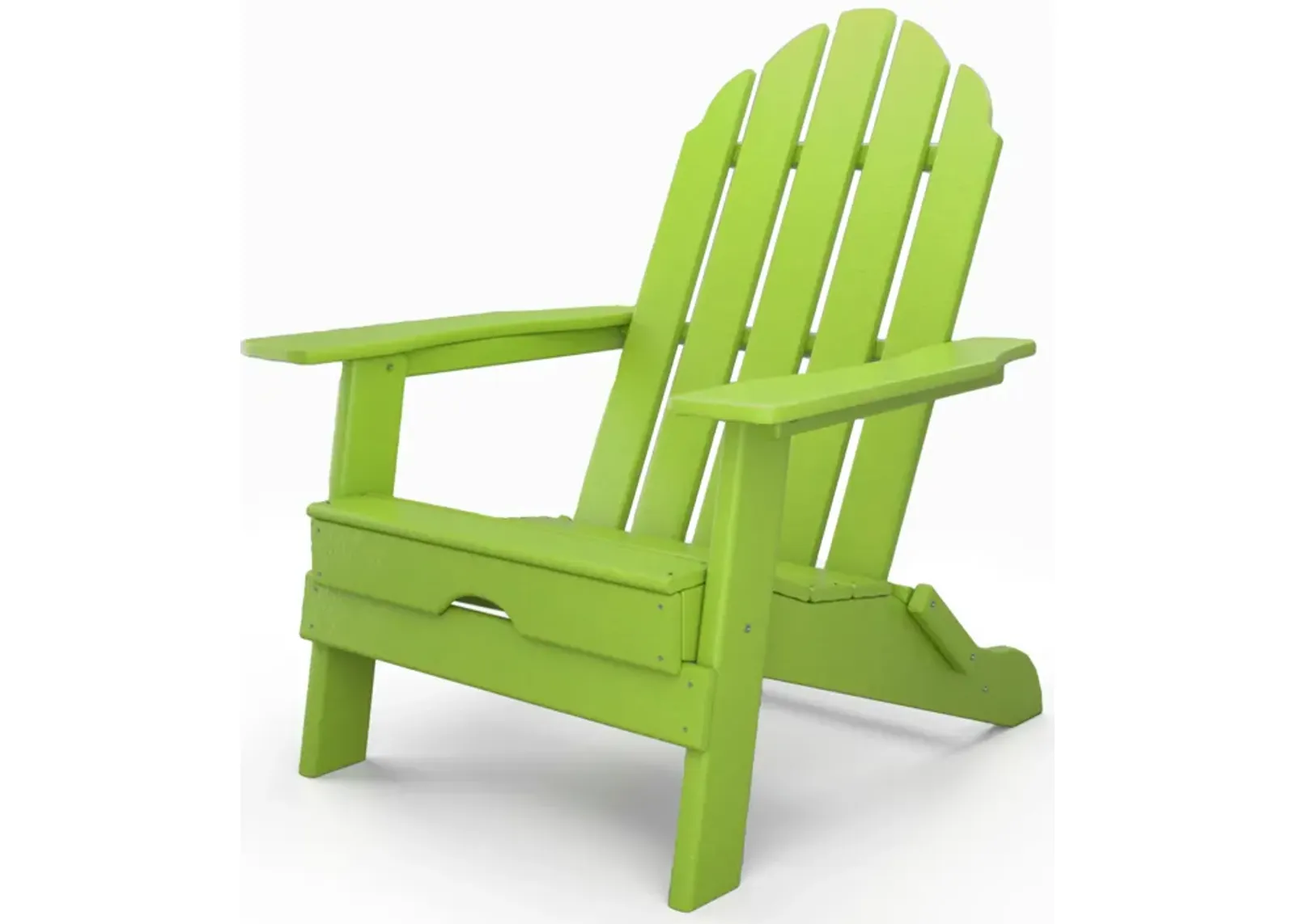 ResinTEAK Folding Adirondack Chair For Fire Pits, Patio, Porch, and Deck, New Tradition Collection